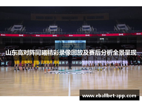 山东高对阵同曦精彩录像回放及赛后分析全景呈现